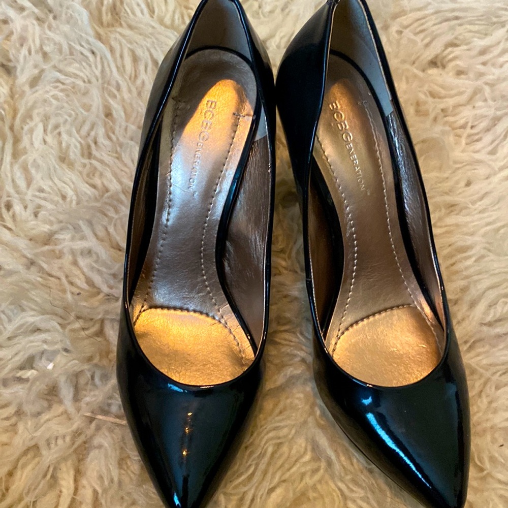 Shiny dressy heels